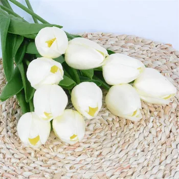 10stk Tulip Kunstig Blomst Rigtige Touch Kunstige Buketter af Falske Blomster til Bryllup Dekoration Blomster Hjem Haven Indretning