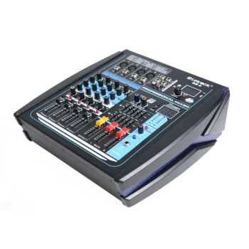 Leicozic QS4 Power mixer 250w x2 bluetooth-mixerpult 4-CH Forstærker, Mixer 48V phantom power sound mixer konsol audio mixer