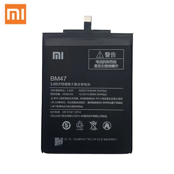 Xiao Mi Oprindelige Telefonens Batteri BM47 Høj Kvalitet i Fuld 4000mAh Batteri Til Xiaomi Redmi 3 3Pro 3S 3X 4X + Gratis Værktøjer