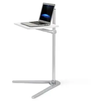 Løsøre OP-8T Aluminium 7-20 tommer Laptop-Gulvtæppe Stå Højde Justerbar seng Lapdesk-Gulvtæppe, Skrivebord for Tablet PC Bærbare Te Tabel