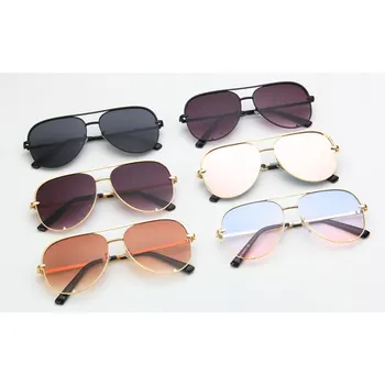 2020 Nye Mode Brand Designer Damer Pilot Solbriller Kvinder Mænd Goggle Gradient solbriller Til Kvinder Spejl Nuancer UV400