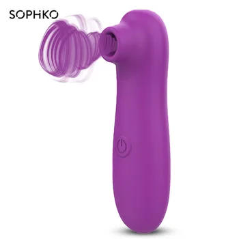 Klitoris Sugende Klitoris Vibrator med Sugekop 10 Frekvenser Vandtæt Brystvorten Stimulator Oral Sex Simulator Sex Legetøj til Kvinder