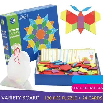 Puslespil yrelsen Montessori Pædagogiske Træ-Farverige Barnet Lære At Udvikle Samspillet Spil Legetøj For Børn