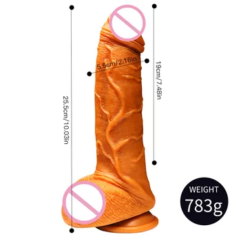 Stor Realistisk Dildo Bløde Kæmpe Penis Med sugekop sexlegetøj til Kvinde Strapon Falske Pik Skeden Stimulator Lesbisk Sex Legetøj