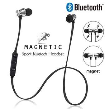 Engros XT11 Magnetiske Trådløse bluetooth Hovedtelefoner musik Vandtæt Neckband headset Telefon sport Earbuds Mikrofon Til iPhone Xiaomi