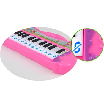 Kids-Mini Elektronisk Klaver Keyboard Musikalsk Legetøj med 7 Pre-loaded Demo Sange