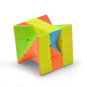 Forvrænget Uregelmæssige 3x3x3 Speed Magic Cube Stickerless Twist Puslespil Toy Hjerne Teaser 3D-IQ-Spil ABS Multi-Farve Gave 3x3 Mærkeligt
