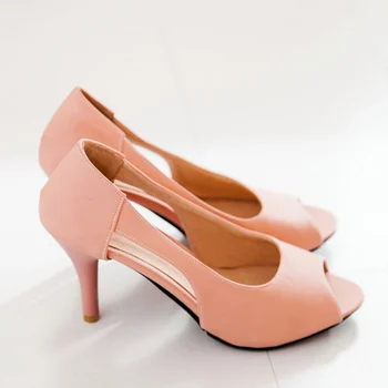 Søde Sommer Sandaler Til kvinder Sko Mode Pink Blå Gul Kvinders Sandaler, Kigge Tå Høje Hæle Cut-out Sandaler Damer Sko