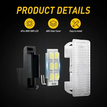 1/2/4/8PC Ultra Lyse LED-Pærer Kit Kuffert Frunk Lys For Tesla Model X S 3 er Nemt at sætte Udskiftning LED Interiør Lampe