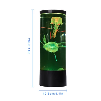 LED Vandmænd Tropiske Nat, Lys Akvarium Tank Farve Skiftende Afslappende Stemning, Atmosfære Nat Lys Sengen Desktop Lampe
