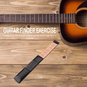 Holdbar Pocket Guitar Dygtige Fremstilling Guitar Finger Exerciser Pocket Guitar Akkord Træner Nybegynder Praksis Værktøjer