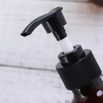2STK 500ml shampooflasker Uigennemsigtig Alsidig Pumpe Flaske Dryp-fri Lotion Container Hånd Sæbe Dispenser (Lys Brun)