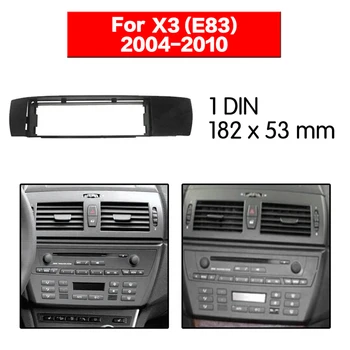 1 Din Bil Stereo Radio Trim Panel Fascia Ramme-Kit til BMW X3 E83 2004-2010 Bil Radio Fascia DVD-Frame Auto Stereo Panel Påmontering K