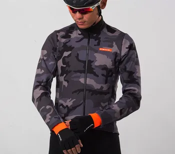 2019 SPEXCEL vinter Camouflage vindtæt termisk Cykling Jakke 3 lag termisk fleece stof på forsiden vinter tranning jac