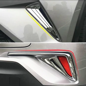 For Toyota C-HR CHR 2017 2018 2019 Chrome Front Bag Tåge Lys Baglygte Trim Dække Kroppen Støbning Stribe Dekoration Bil Styling