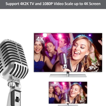 4K HDMI Karaoke Mixer Android-Telefon-Set-Top-Boksen Smart-Karaoke-Maskine-TV Karaoke-Sæt