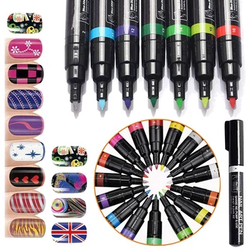 ABVP Nail Art Pen 16 Farver, der er Angivet Nail Art Penne til 3D Nail Art Dekoration Søm DIY polske Pen Sæt 3D-Design Nail Beauty Værktøjer Pai