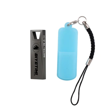 4 Farver Metal Blå Lys Biyetimi USB-Flash-Drev, Pen-Drev, USB-Hukommelse Stick Pendrive Flash Drive 4GB, 8GB, 16GB, 32GB, 64GB til pc