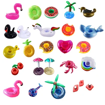20pcs/masse Mini Søde fanny legetøj Red Flamingo Flydende Oppustelige Drink Cup Indehaveren Swimmingpool badestrand Part, Kids Legetøj Boia