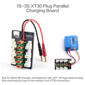 6 Packs XT30 1S 2S 3S 20A XT30 Plug-Lipo Batteri Parallel Opladning af yrelsen for IMAX B6 Oplader RC Bil Drone Balance Afgift Del