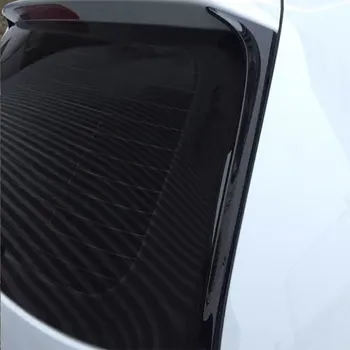 ABS Sort Højglans bagrude Fløj Side Spoiler Winglet for Volkswagen Polo Standard 2011-2018 Ikke For GTI-R-Bil Styling