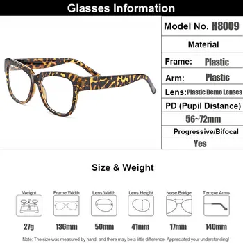 Gmei Optisk Morden Oval Fuld Rim Plast Briller Rammer For Kvinder Nærsynethed Presbyopi Læsning Recept Briller H8009