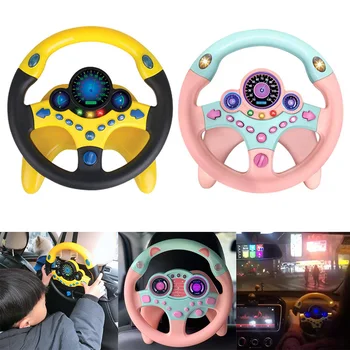 Toy Bil Copilots Simuleret Styring Legetøj Interaktive Rattet Lys Baby Musikalske Elektroniske Vocal Legetøj til Fødselsdag Gave