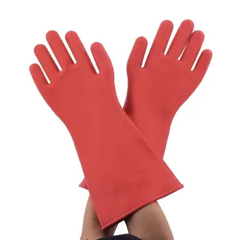 1 Par Anti-el Beskytte Professionel 12kv Høj Spænding Elektrisk Isolerende Handsker af Gummi Elektriker Sikkerhed Handske 40cm