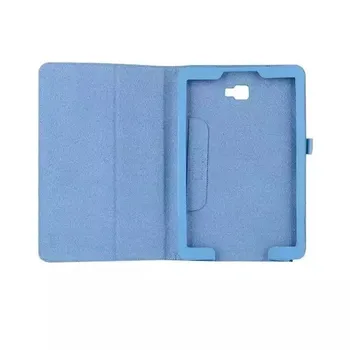 10 farver Litchi 2 fold business Smart PU Læder Cover taske til Samsung Galaxy Tab En A6 Med S Pen P580 P585 10.1