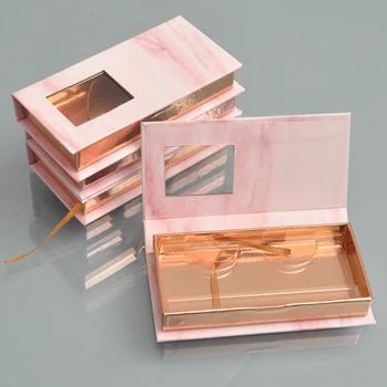 Engros falske øjenvipper emballage lash kasser emballage brugerdefinerede eget logo til 10mm-25mm mink øjenvipper tilfælde bulk
