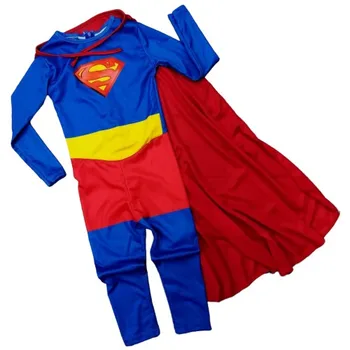 SuperMan superhelt Cosplay Halloween Kostume til Børn Bodysuit Tøj Drenge Piger superman Jumpsuits spider genshin indvirkning animationsfilm