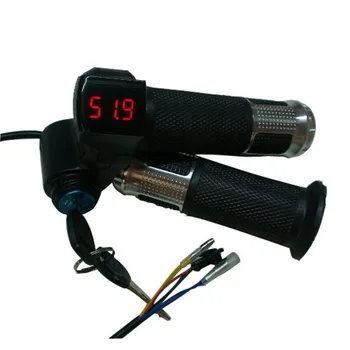 24V/36V/48V/60V/72V El-Cykel Gas Gas ebike-display-lock-Kontakten blindhåndtag for elektrisk cykel/scooter
