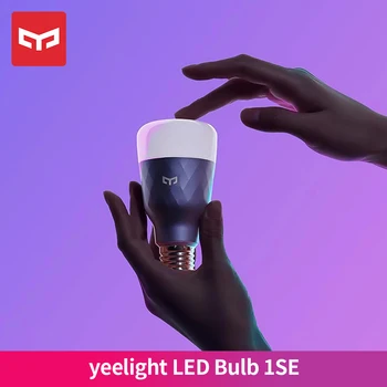 Ny Udgivelse Yeelight 1SE E27 6W RGB Smart LED Pære Trådløse stemmestyring Farverige Lys Støtte Google Startside Arbejde Med Mija App