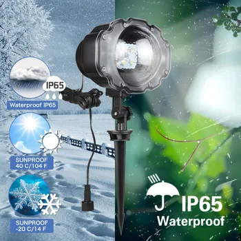 Jul Snevejr Projektor IP65 at Flytte Sne Udendørs Haven Laser Projektor Lampe Jul Snowflake Laser Lys For Xmas Party