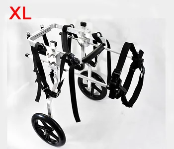 XL STØRRELSE Aluminium Vogn Pet/Hunde-Kørestole Til Handicappede omkring 30 kg Hund/Kat/Hund /Hvalp