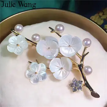 Julie Wang 10stk 12mm Naturlige Shell Blomster Perle Caps Til Halskæde, Armbånd, Vedhæng Finde Smykker at Gøre Tilbehør