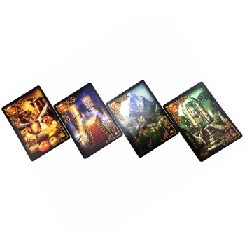 Forgyldte Reverie Lenormand Seer Card Full English 47 Tarotkort Divination Skæbne Drop Shipping