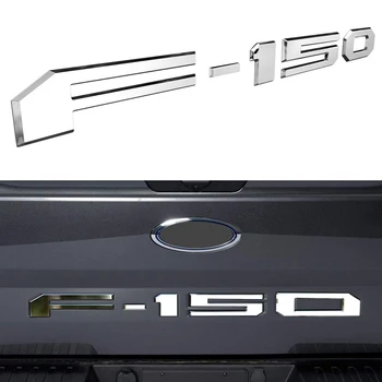 Gælder for Ford F150 Raptor Bil Logo F150 Bil For Logo F150 Bil Krop Eftermontering Bag Bagagerum Bagklap 3D Skiltets Bogstaver