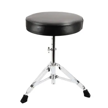 Universal Drum Throne Polstret Tromme Seat Portable Højde Justerbar Trommespil Afføring for Børn & Voksne