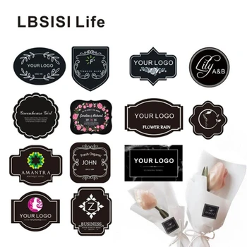 LBSISI Liv 1000pcs Tilpassede Klistermærker Print Logo Personlig Vandtæt Papir Klistermærker Etiketter Bryllup juledekoration
