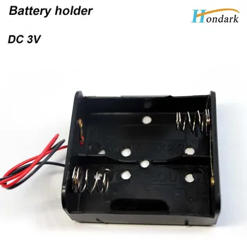 3V batteri sag 2XLR14 2LR14 batteri box 2XC størrelse batteri holder 2X1.5V batteri celle med 6