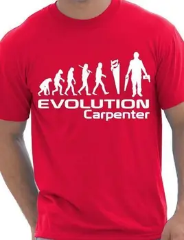 Udviklingen Af En Tømrer Funny Herre T-Shirt i Flere Størrelse og Farver-A053