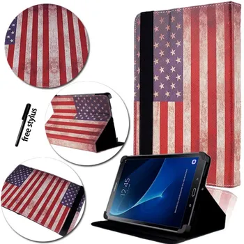 KK&LL For Samsung Galaxy Tab Et Tab E 9.6 inch SM-T560 SM-T561 - Læder Smart Tablet Stand Folio Cover Sag
