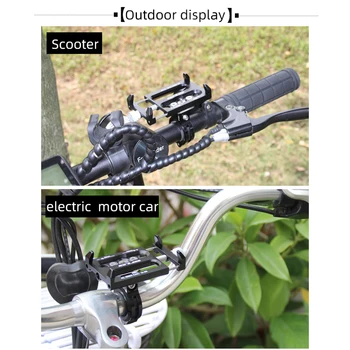 Motorcykel og Cykel Mobiltelefon Holder Aluminium Universal Justerbar Telefon Mount Smartphone Holder Cykel, Styr telefonholder