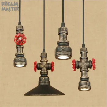 LED-Vedhæng Lys Spisestue vintage Pendel Lamper industrielle Restaurant Og bar rustikke hængende Belysning led Jern lampe
