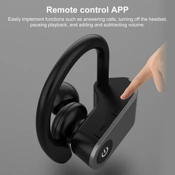 TWS Headset Genopladelige Trådløse Bluetooth-5.0 Dynamiske In-ear Hovedtelefoner Øre Loop Øretelefoner Trådløse Hovedtelefoner Med Mikrofon