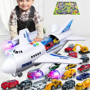 Toy Fly Musik Historie Simulering Styr Inerti Børns Legetøj Fly i Stor Størrelse passagerfly Børn Passagerfly Toy Bil