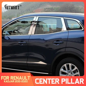 For Renault Kadjar-2020 Rustfrit Stål Vindue Midt Center Søjle pyntelister Bil Styling, Udvendig Tilbehør 6stk