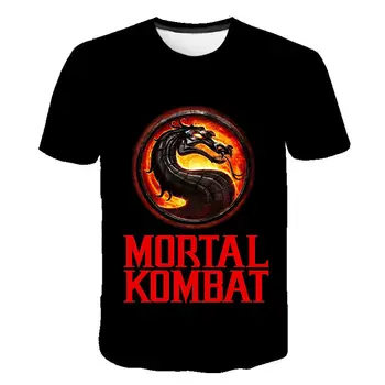 2020 Nye Mortal Kombat 3D-T-Shirt Mænd, Kvinder Mode Afslappet Korte Ærmer Spil T-Shirt med Cool Streetwear Trykt Dreng, Pige Tøj
