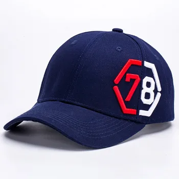 Nyt Nummer 78 Baseball Cap Mænd, Kvinder Mode Afslappet Sports Far Hat Rød Sort 2 Farver